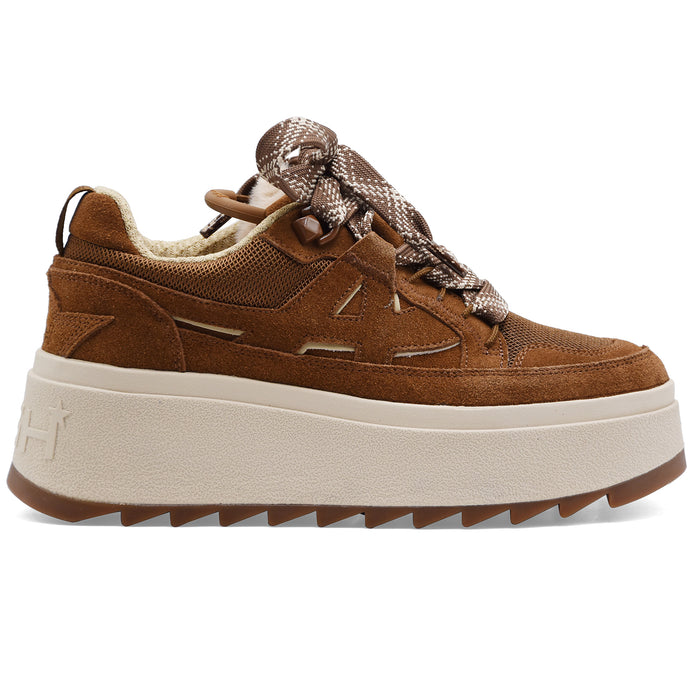 Sneakers Ash Movie Donna Chestnut Cappuccino Con Maxi Platform