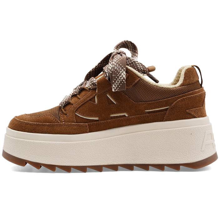 Sneakers Ash Movie Donna Chestnut Cappuccino Con Maxi Platform