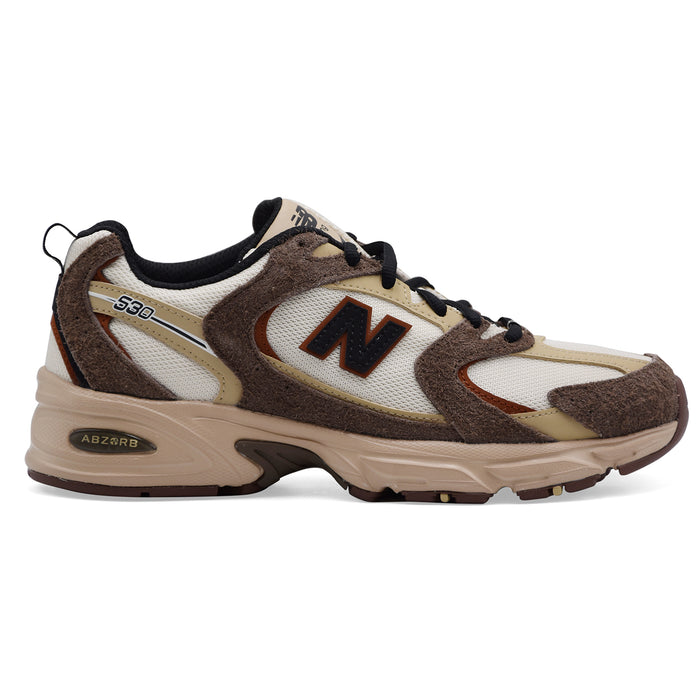 Sneakers Uomo New Balance 530 Marrone Con Rivestimenti In Suede