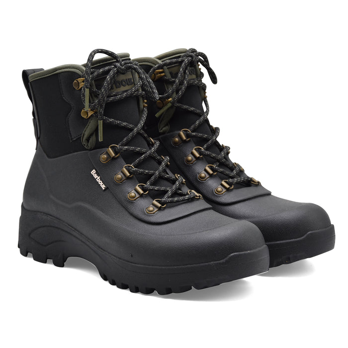 Stivaletti Uomo Barbour Marlow Nero Gomma Neoprene Impermeabili