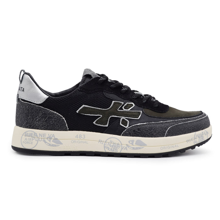 Sneakers Premiata Uomo Nous 7723 Marrone Nero Design Iconico