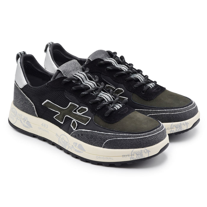 Sneakers Premiata Uomo Nous 7723 Marrone Nero Design Iconico