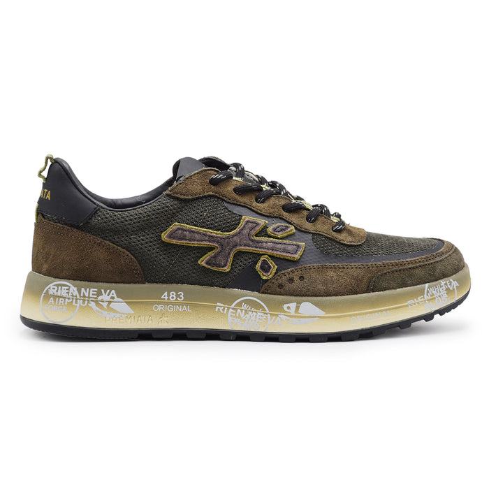 Sneakers Premiata Uomo Nous 7731 In Pelle Scamosciata Marrone