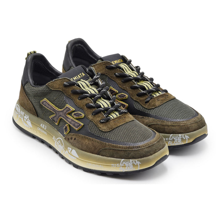 Sneakers Premiata Uomo Nous 7731 In Pelle Scamosciata Marrone