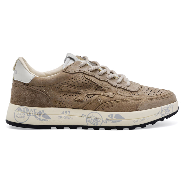 Sneakers Premiata Nous 8288 Uomo Camoscio Beige Micro Forature