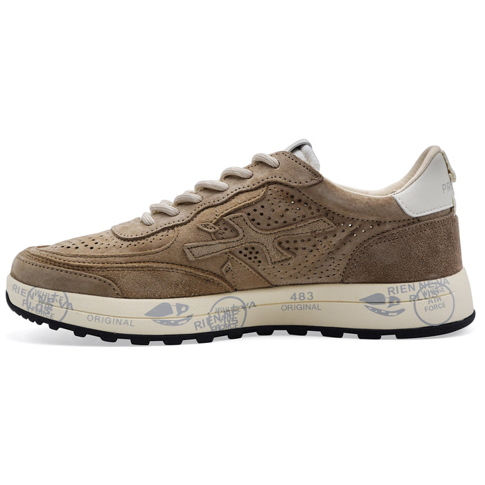 Sneakers Premiata Nous 8288 Uomo Camoscio Beige Micro Forature