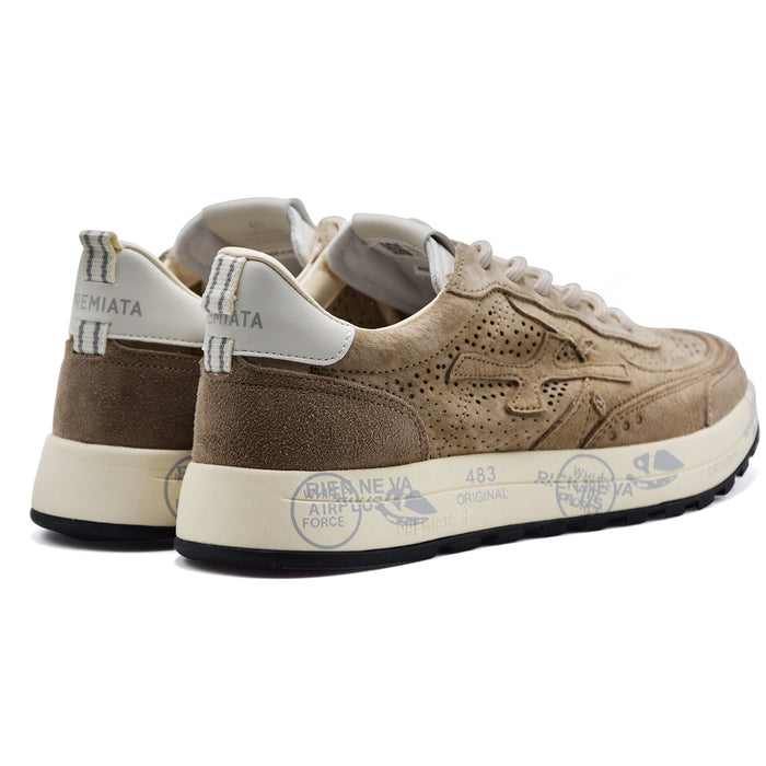 Sneakers Premiata Nous 8288 Uomo Camoscio Beige Micro Forature
