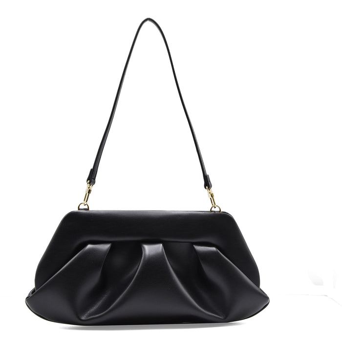 Borsa Donna Themoirè Bios Baguette Nero Design Contemporaneo