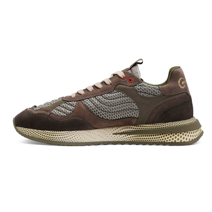 Sneakers Philippe Model Uomo Olympique Fango E Verde Militare