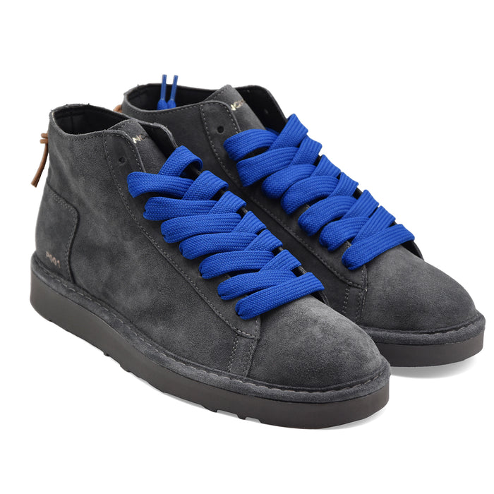 Panchic Uomo Polacchini ICON-ANKLE BOOT Pelle Scamosciata Grigia