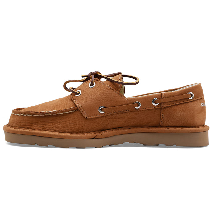 Scarpe Da Barca Panchic Uomo Nubuck Tonalità Cammello P019LACE-UP