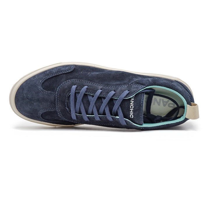 Panchic Uomo Sneakers Camoscio Blu P02 Sottopiede Antibatterico