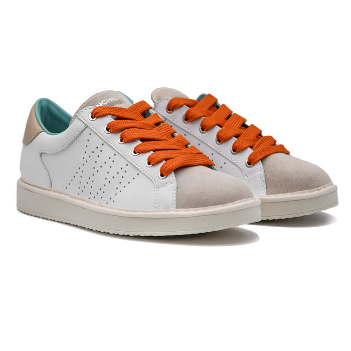 Panchic Uomo Sneakers Bianco Dalle Linee Pulite Made In Italy