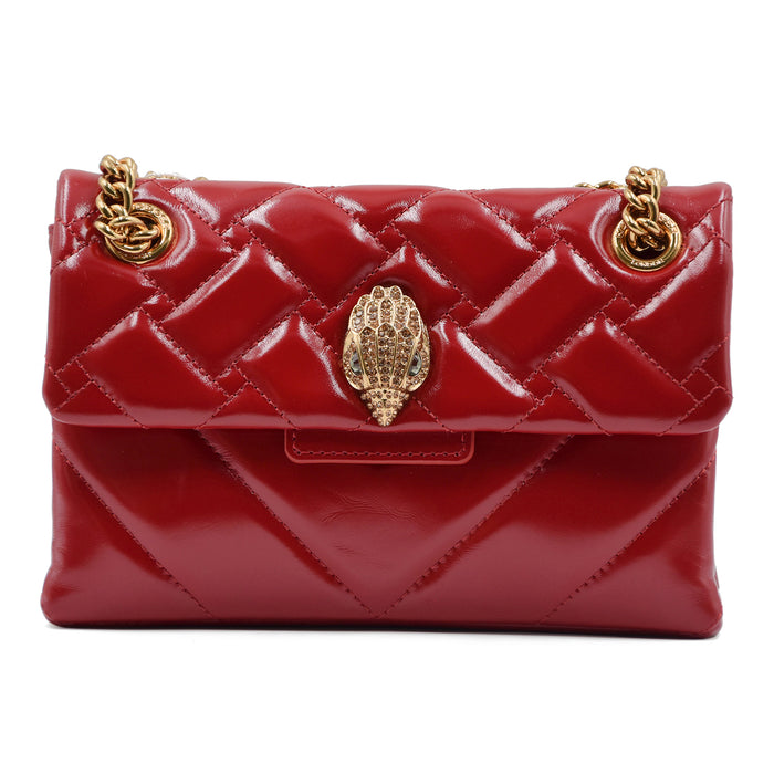 Borsa Kurt Geiger Mini Kensington Donna Rosso Tracolla A Catena