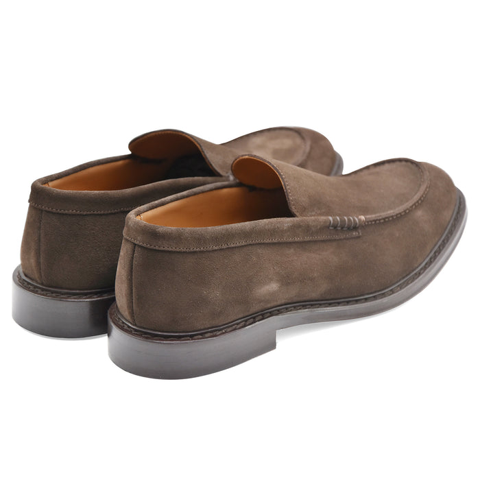 Mocassini Uomo Cerbero PC 3 Suede Testa Di Moro Made In Italy
