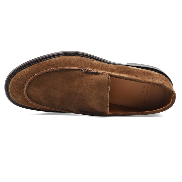Men's Loafers Cerbero PC 3 In Brown Suede Made In Italy