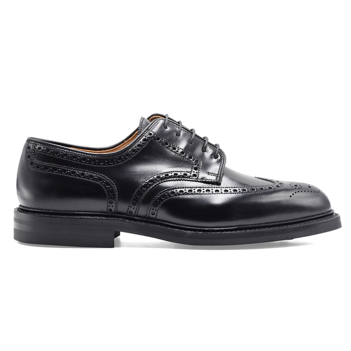 Derby Crockett & Jones Pembroke Uomo Pelle Nera Suola Dainite