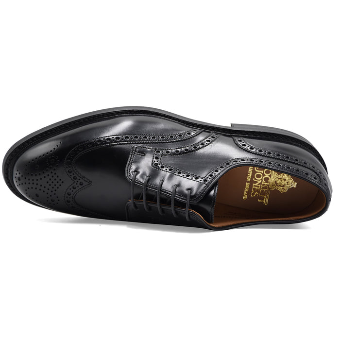 Derby Crockett & Jones Pembroke Uomo Pelle Nera Suola Dainite