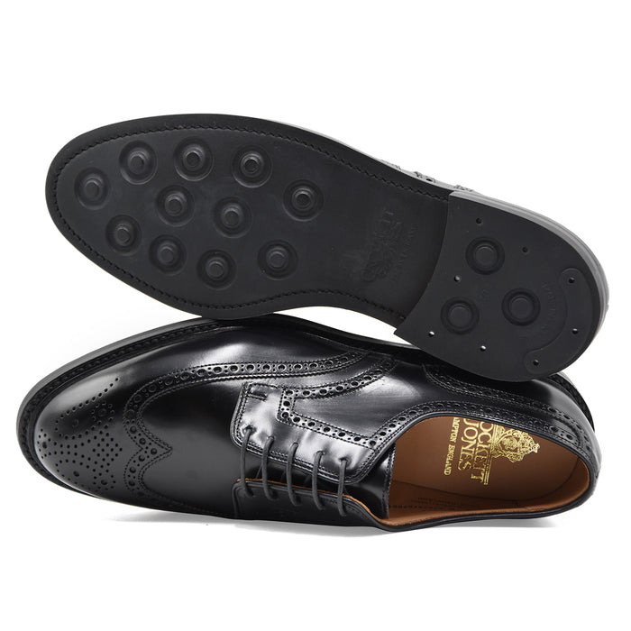 Derby Crockett & Jones Pembroke Uomo Pelle Nera Suola Dainite