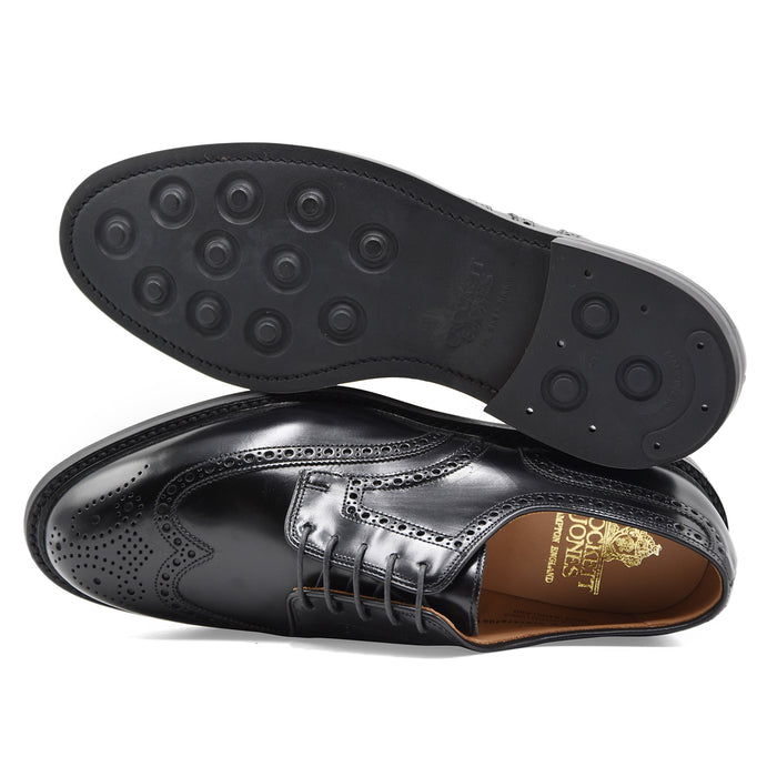 Derby Crockett & Jones Pembroke Uomo Pelle Nera Suola Dainite