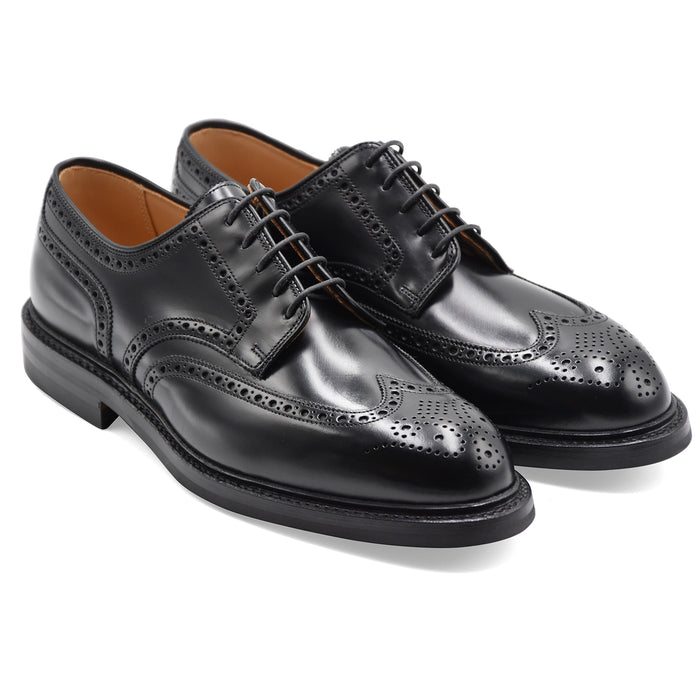Derby Crockett & Jones Pembroke Uomo Pelle Nera Suola Dainite