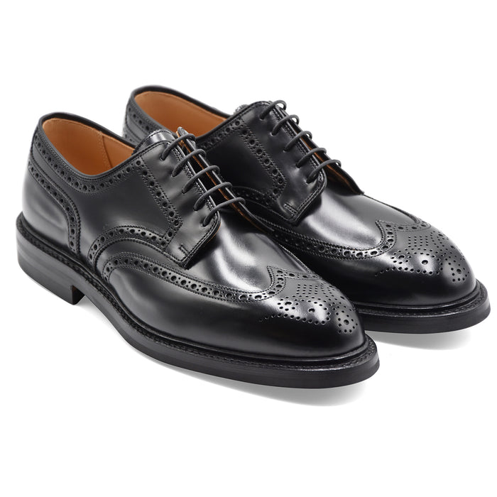 Derby Crockett & Jones Pembroke Uomo Pelle Nera Suola Dainite