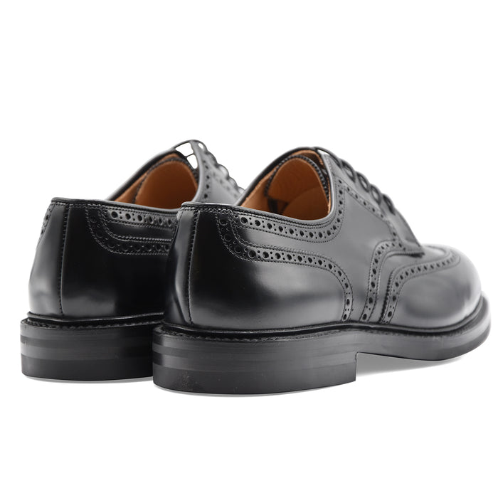 Derby Crockett & Jones Pembroke Uomo Pelle Nera Suola Dainite