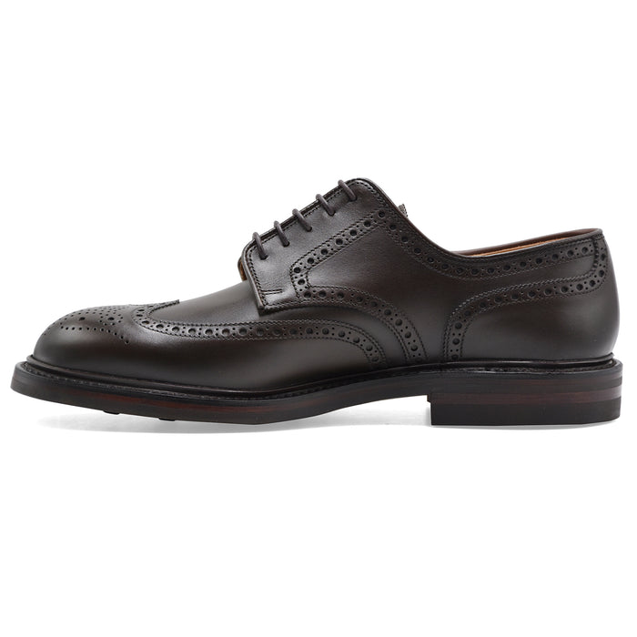 Derby Crockett & Jones Pembroke Uomo Pelle Marrone Coda Rondine