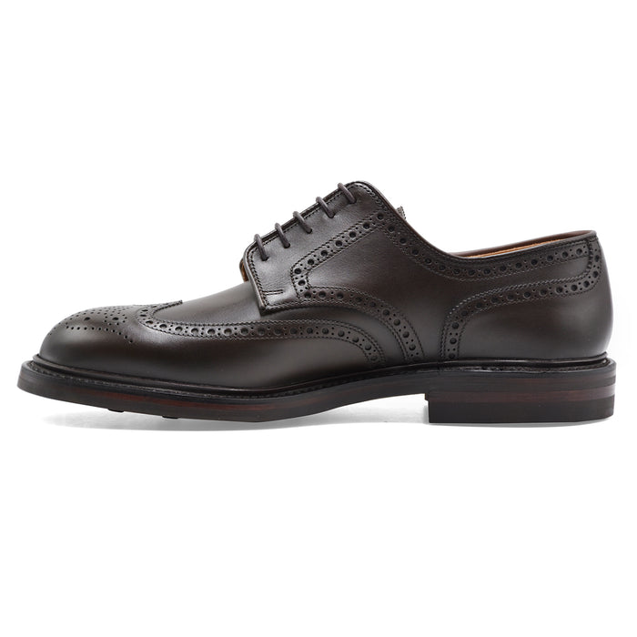 Derby Crockett & Jones Pembroke Uomo Pelle Marrone Coda Rondine