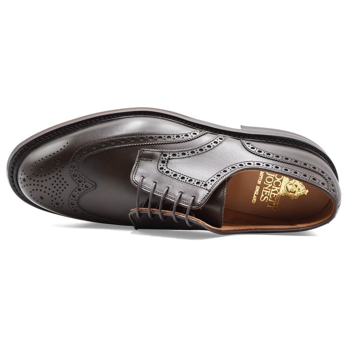 Derby Crockett & Jones Pembroke Uomo Pelle Marrone Coda Rondine