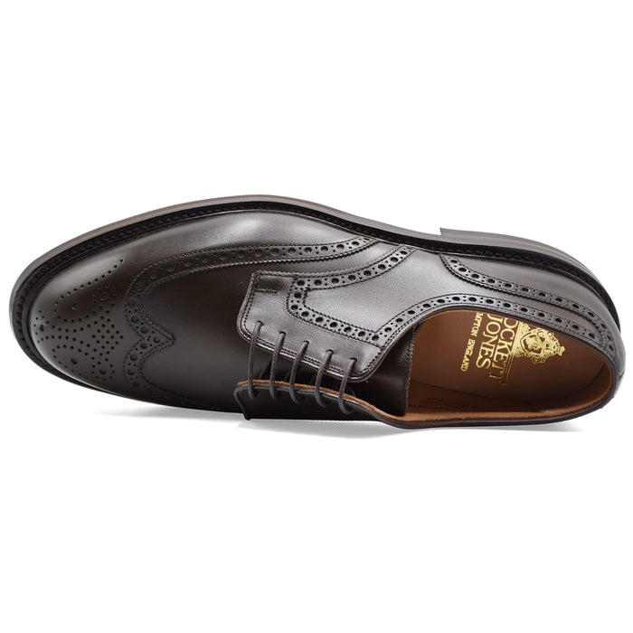 Derby Crockett & Jones Pembroke Uomo Pelle Marrone Coda Rondine