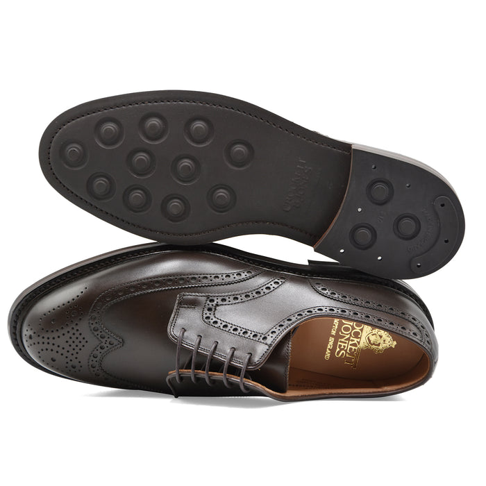Derby Crockett & Jones Pembroke Uomo Pelle Marrone Coda Rondine