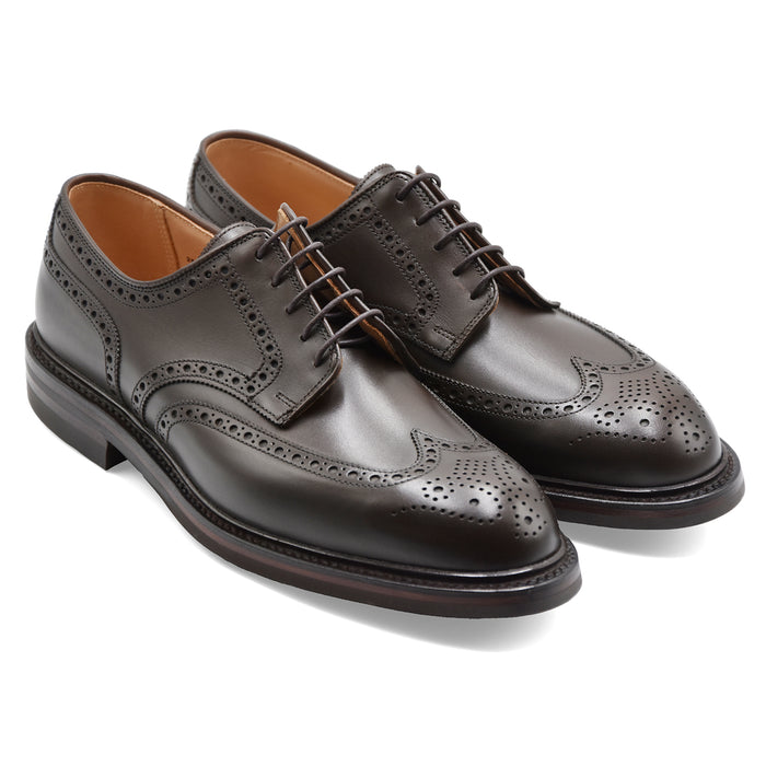 Derby Crockett & Jones Pembroke Uomo Pelle Marrone Coda Rondine