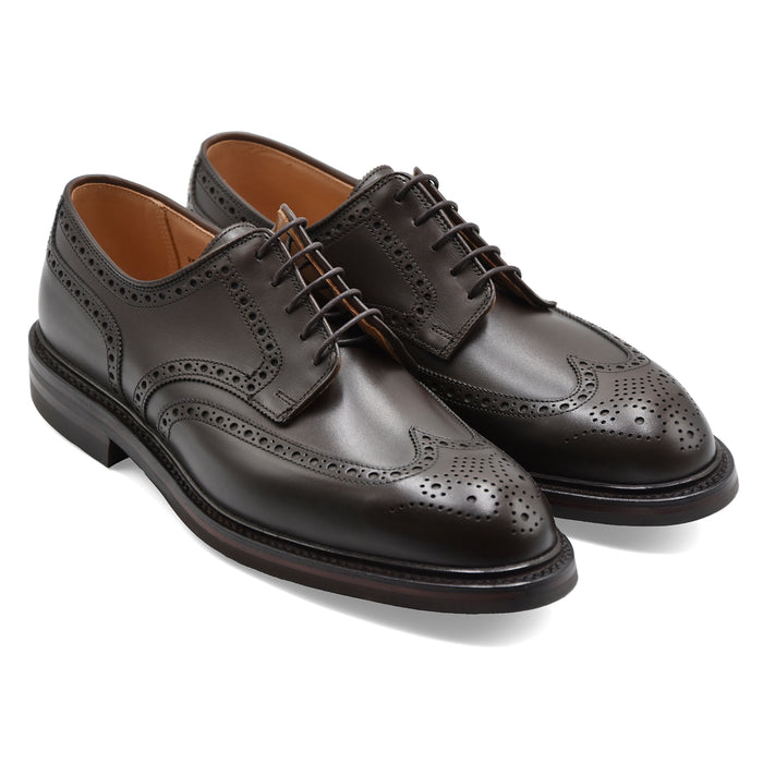 Derby Crockett & Jones Pembroke Uomo Pelle Marrone Coda Rondine
