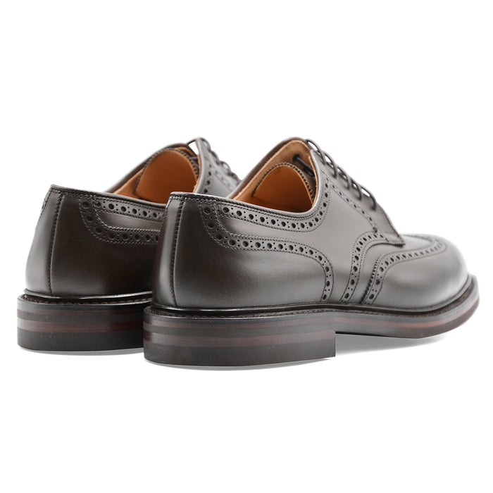 Derby Crockett & Jones Pembroke Uomo Pelle Marrone Coda Rondine