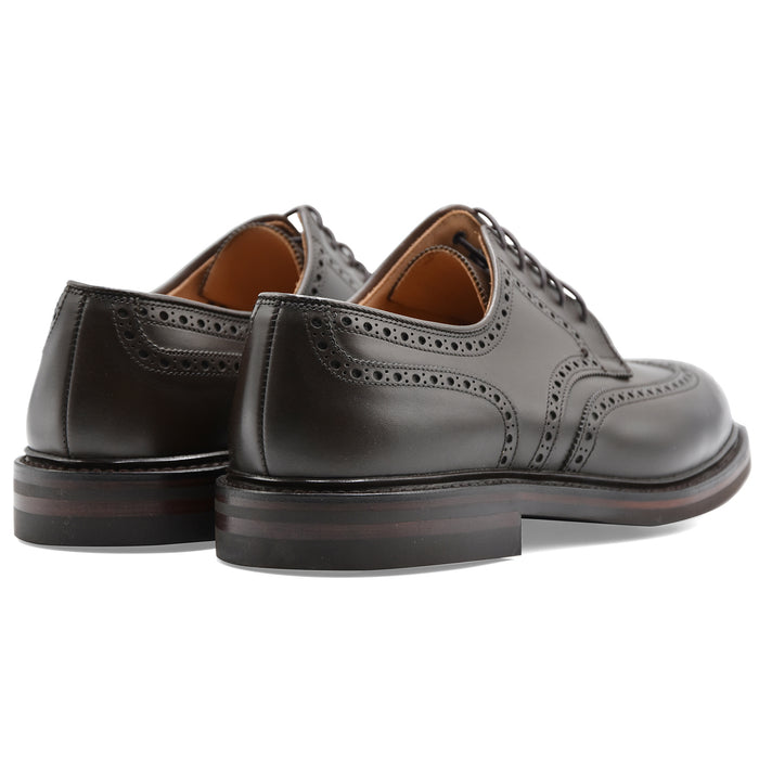 Derby Crockett & Jones Pembroke Uomo Pelle Marrone Coda Rondine