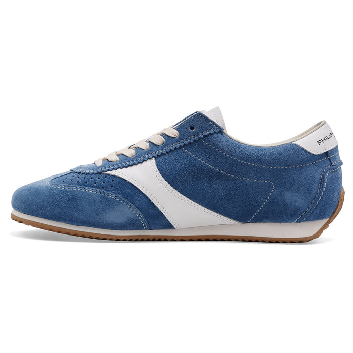 Sneakers Philippe Model Donna PLANCHE LOW In Camoscio Blu Denim