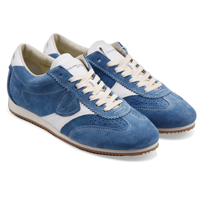 Sneakers Philippe Model Donna PLANCHE LOW In Camoscio Blu Denim