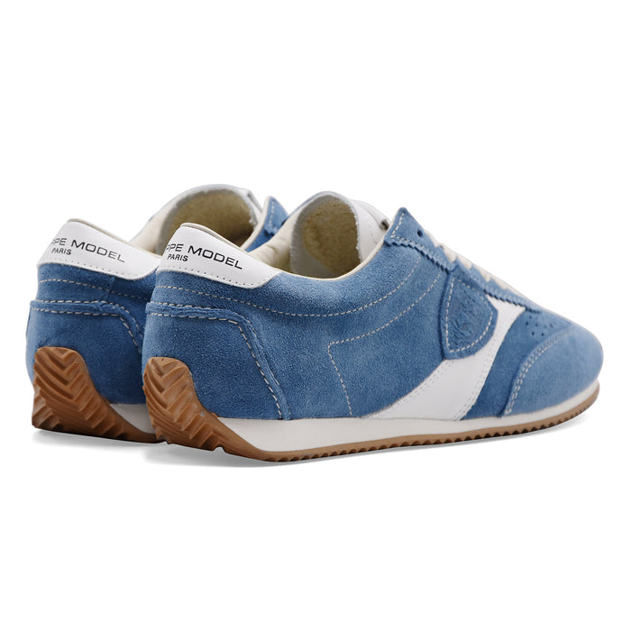 Sneakers Philippe Model Donna PLANCHE LOW In Camoscio Blu Denim