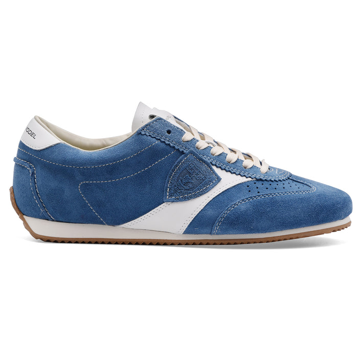Sneakers Uomo Philippe Model PLANCHE LOW Pelle Scamosciata Blu