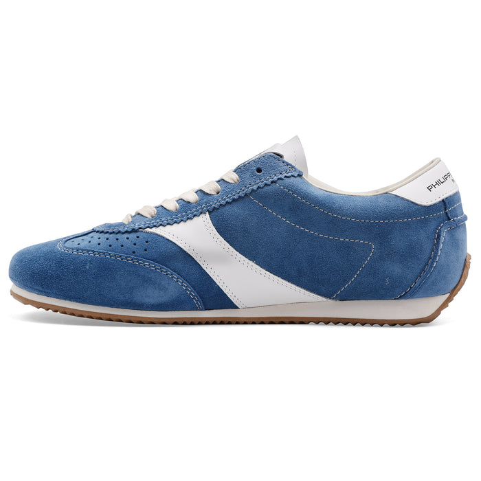 Sneakers Uomo Philippe Model PLANCHE LOW Pelle Scamosciata Blu