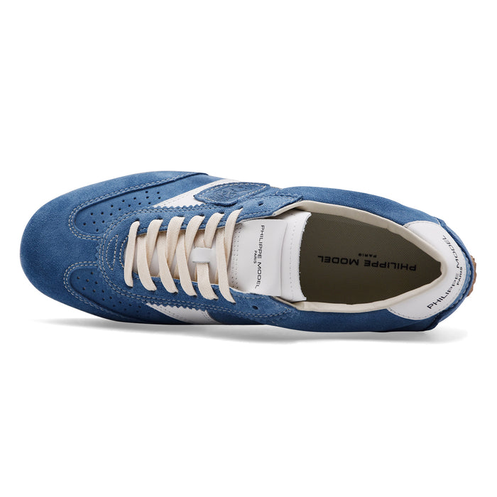 Sneakers Uomo Philippe Model PLANCHE LOW Pelle Scamosciata Blu