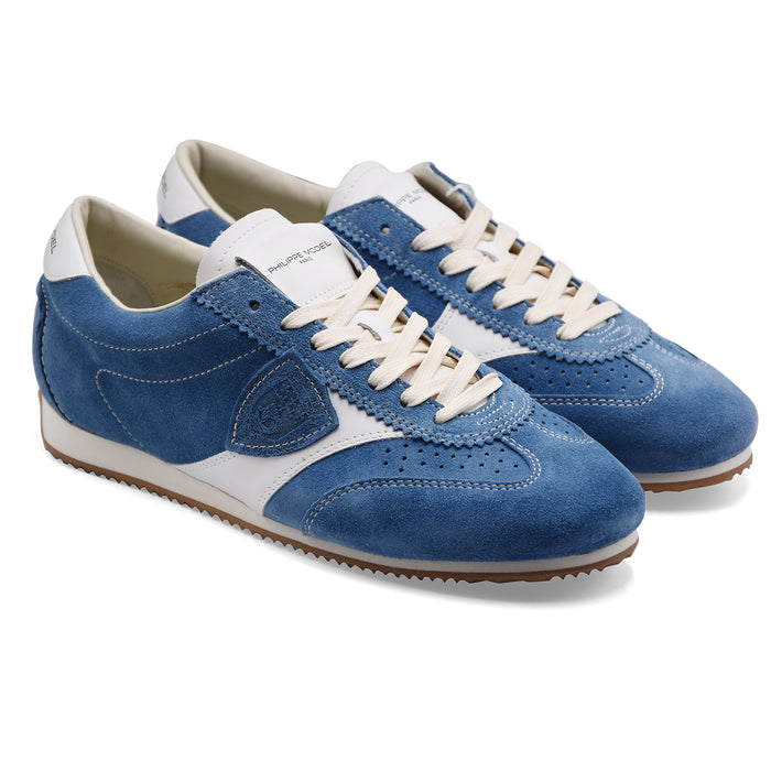 Sneakers Uomo Philippe Model PLANCHE LOW Pelle Scamosciata Blu