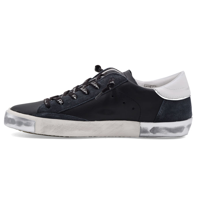 Sneakers Philippe Model PRSX Donna Nero Argento Effetto Vintage