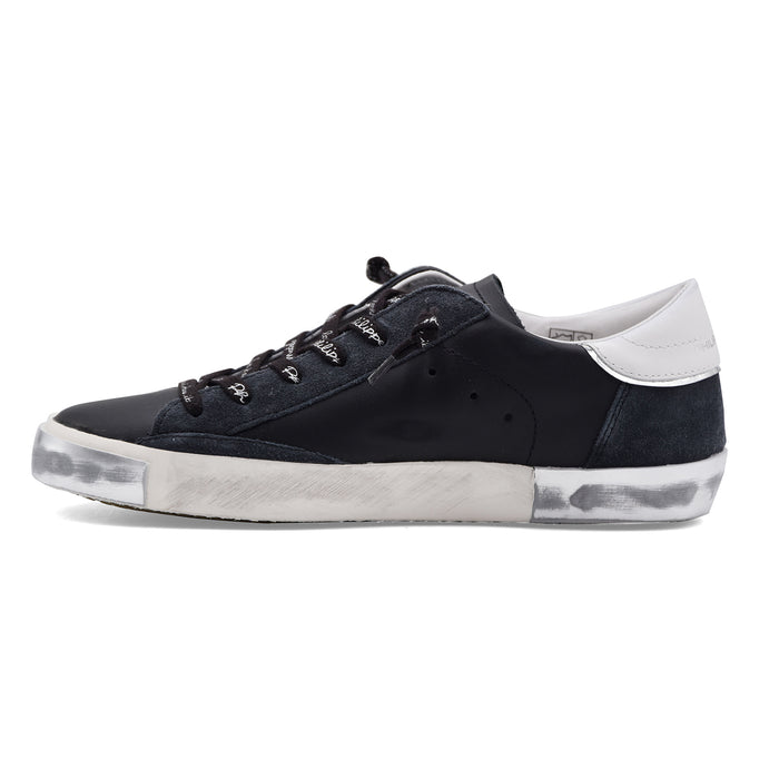 Sneakers Philippe Model PRSX Donna Nero Argento Effetto Vintage