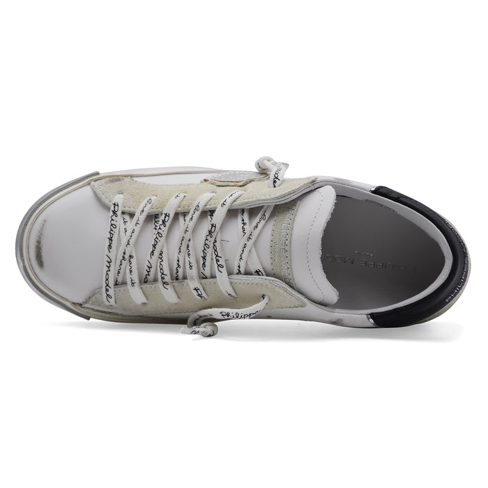 Sneakers Philippe Model PRSX Donna In Bianco Argento Vintage