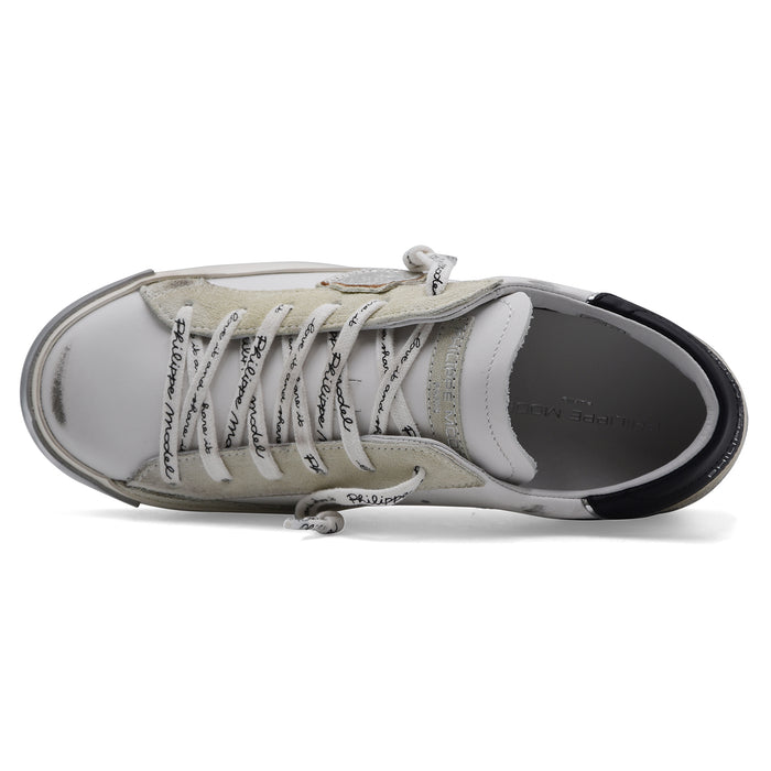 Sneakers Philippe Model PRSX Donna In Bianco Argento Vintage