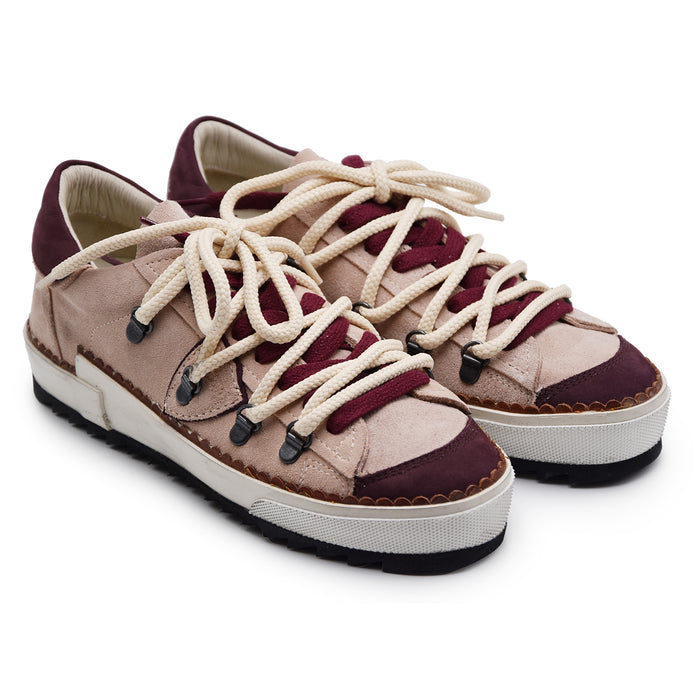 Sneakers Philippe Model Donna Prsx Rosa Con Dettagli Bordeaux