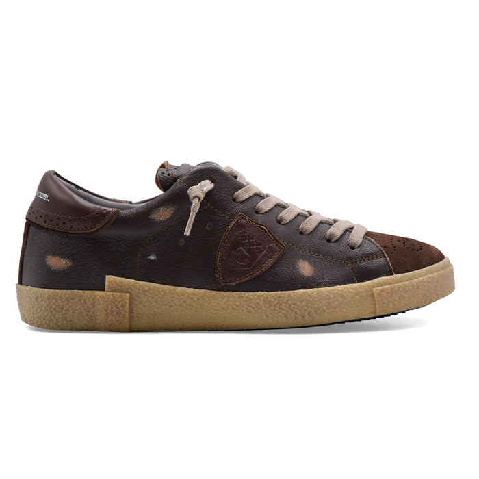 Sneakers Philippe Model Paris PRSX Uomo Marrone Vintage Brogue