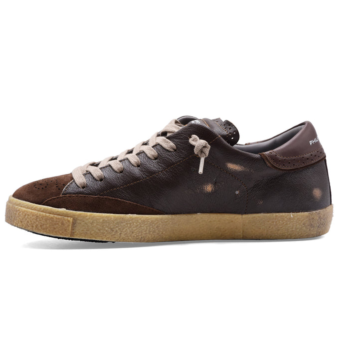 Sneakers Philippe Model Paris PRSX Uomo Marrone Vintage Brogue